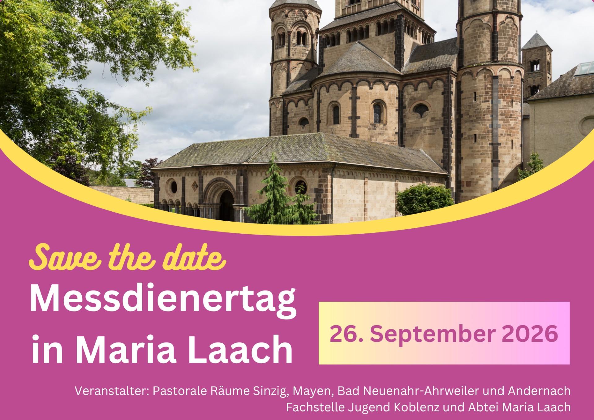 Save the date Messienertag in Maria Laach