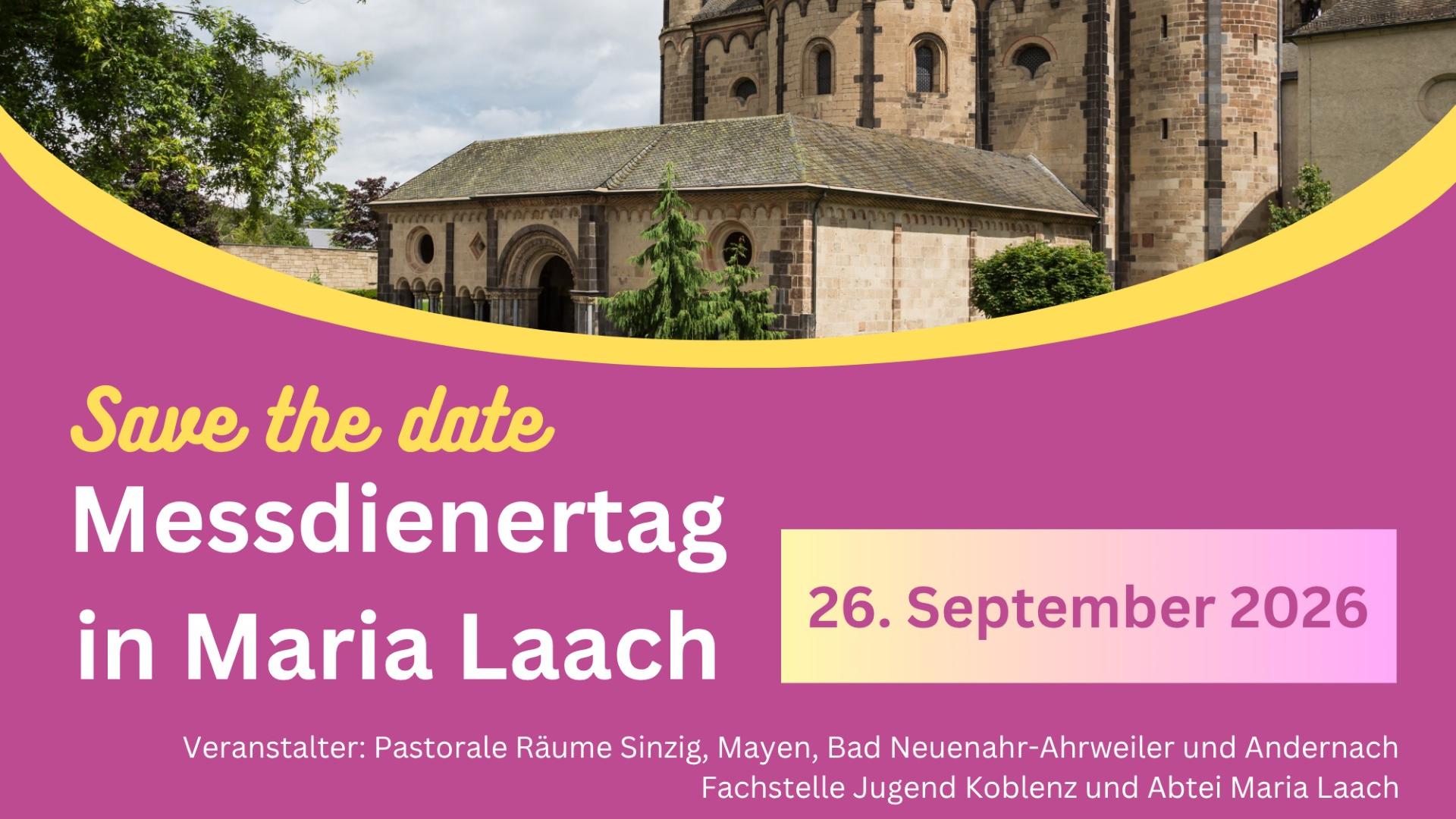 Save the date Messienertag in Maria Laach