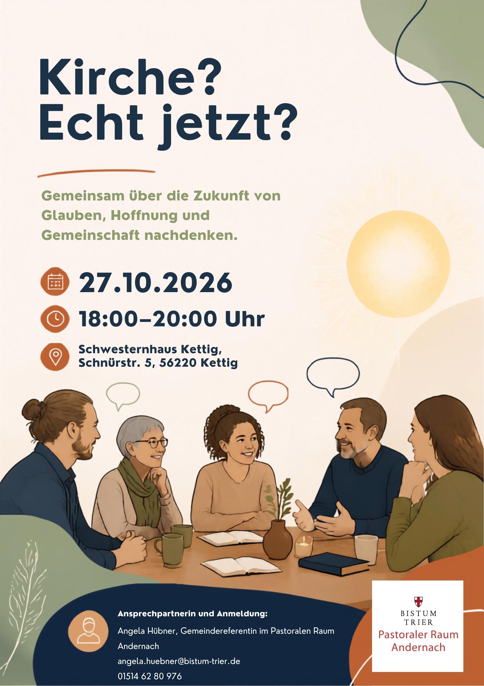 Kirche? Echt jetzt? Gemeinsam nachdenken und reden