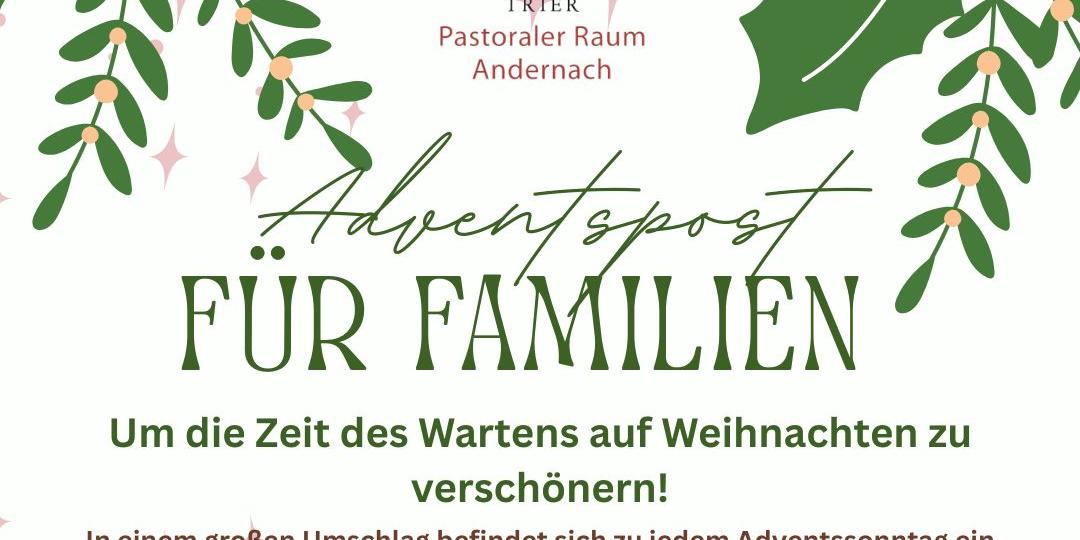 Plakat zur Aktion Adventspot für Familien