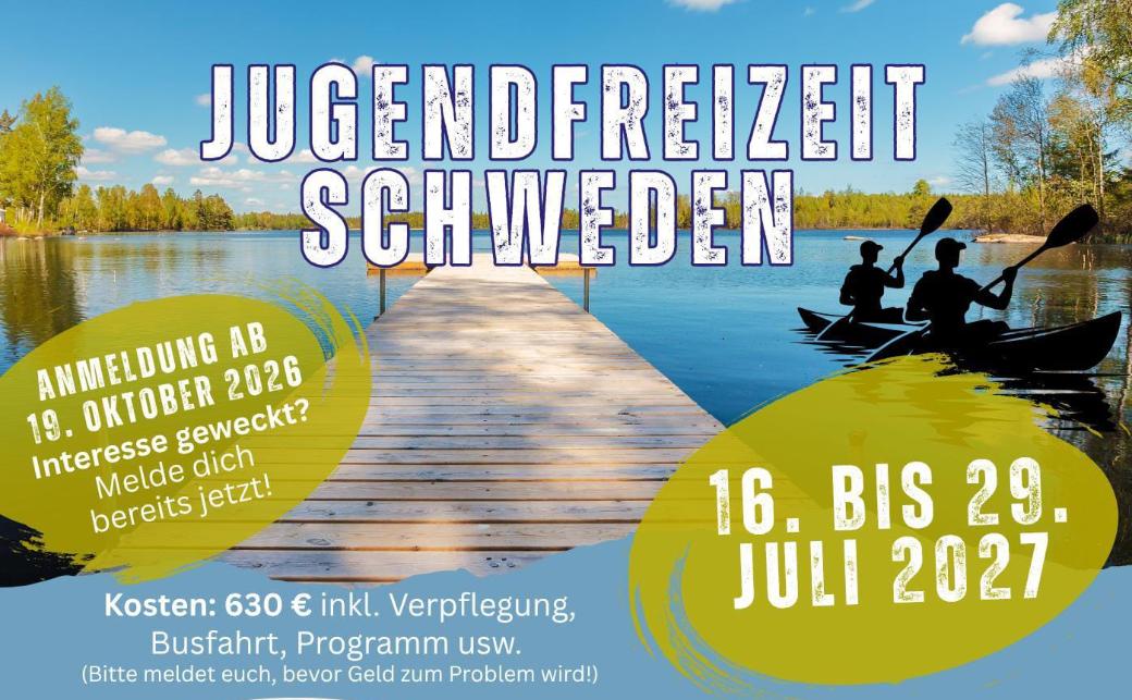 Jugendfreizeit Schweden 2027