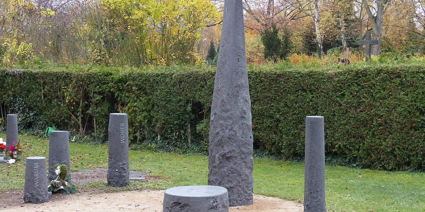 Foto vom Gräberfeld