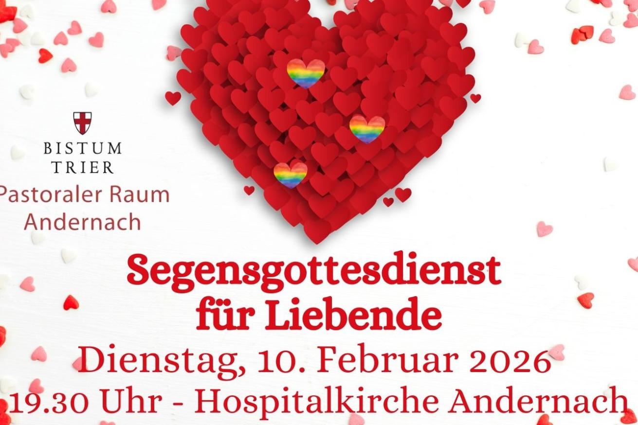Segensgottesdienst für Liebende am 10.2.2026, 19:30 Uhr