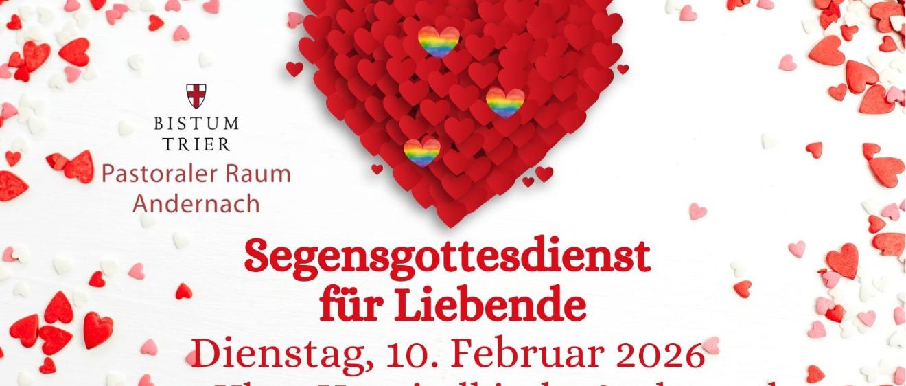 Segensgottesdienst für Liebende am 10.2.2026, 19:30 Uhr