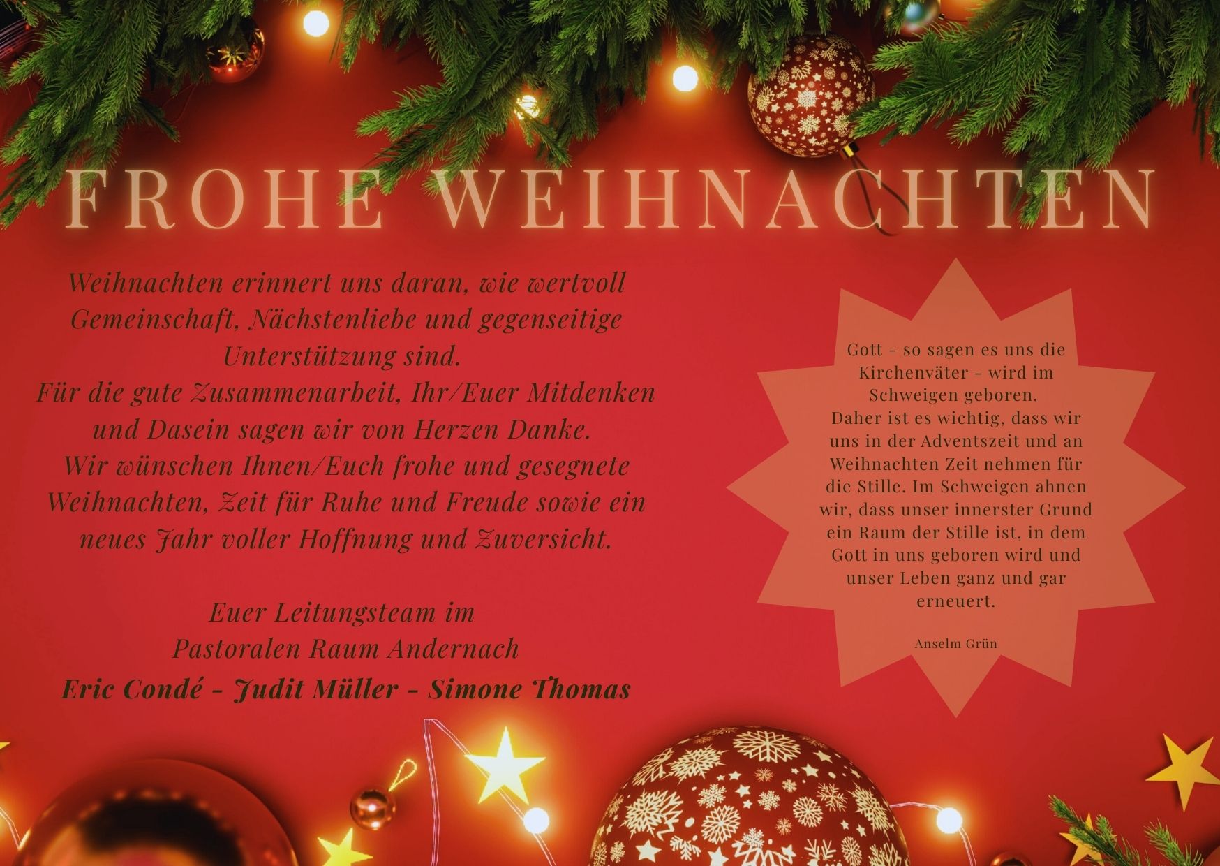 Weihnachtsgruß 2025