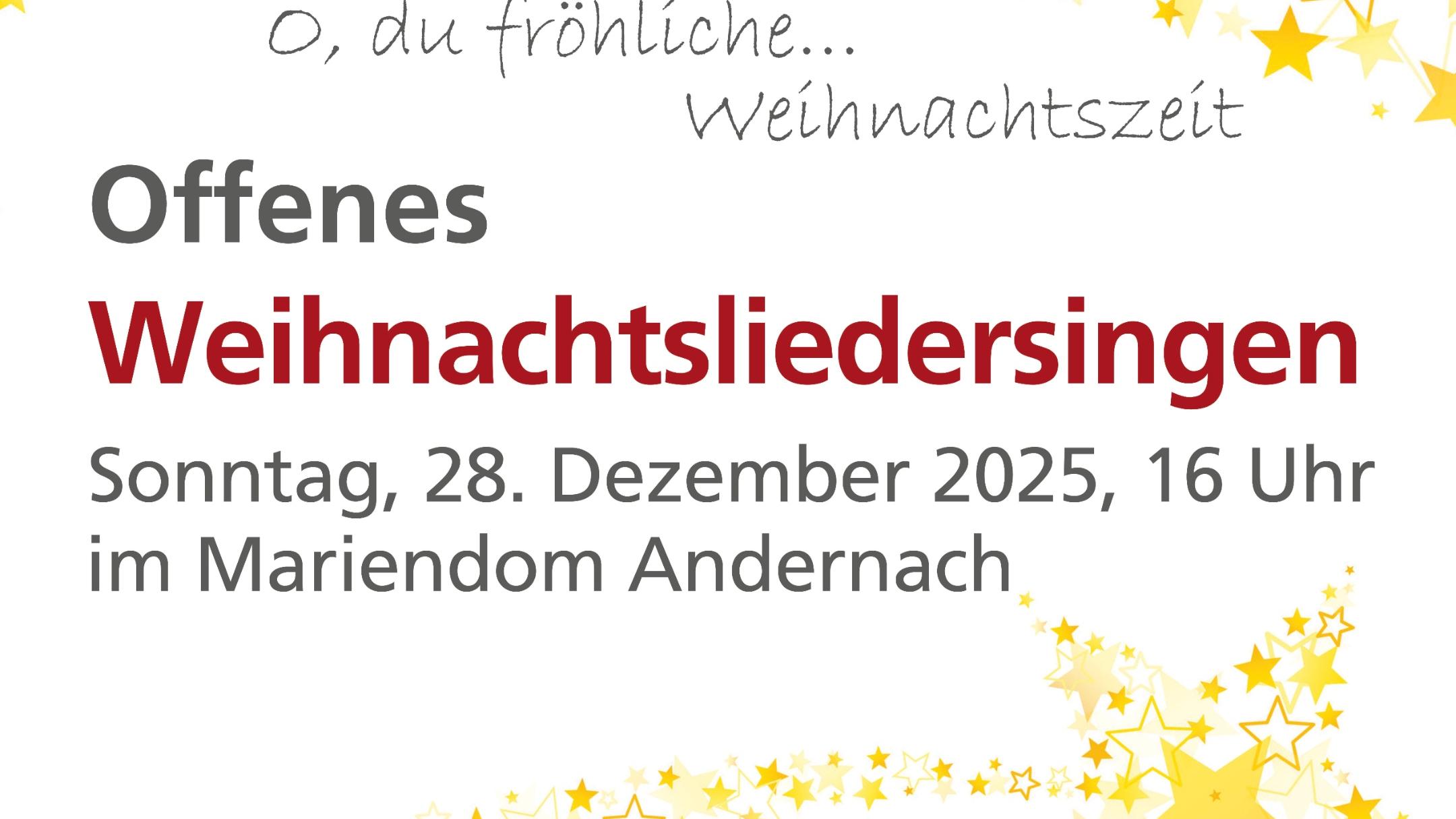 Weihnachtsliedersingen