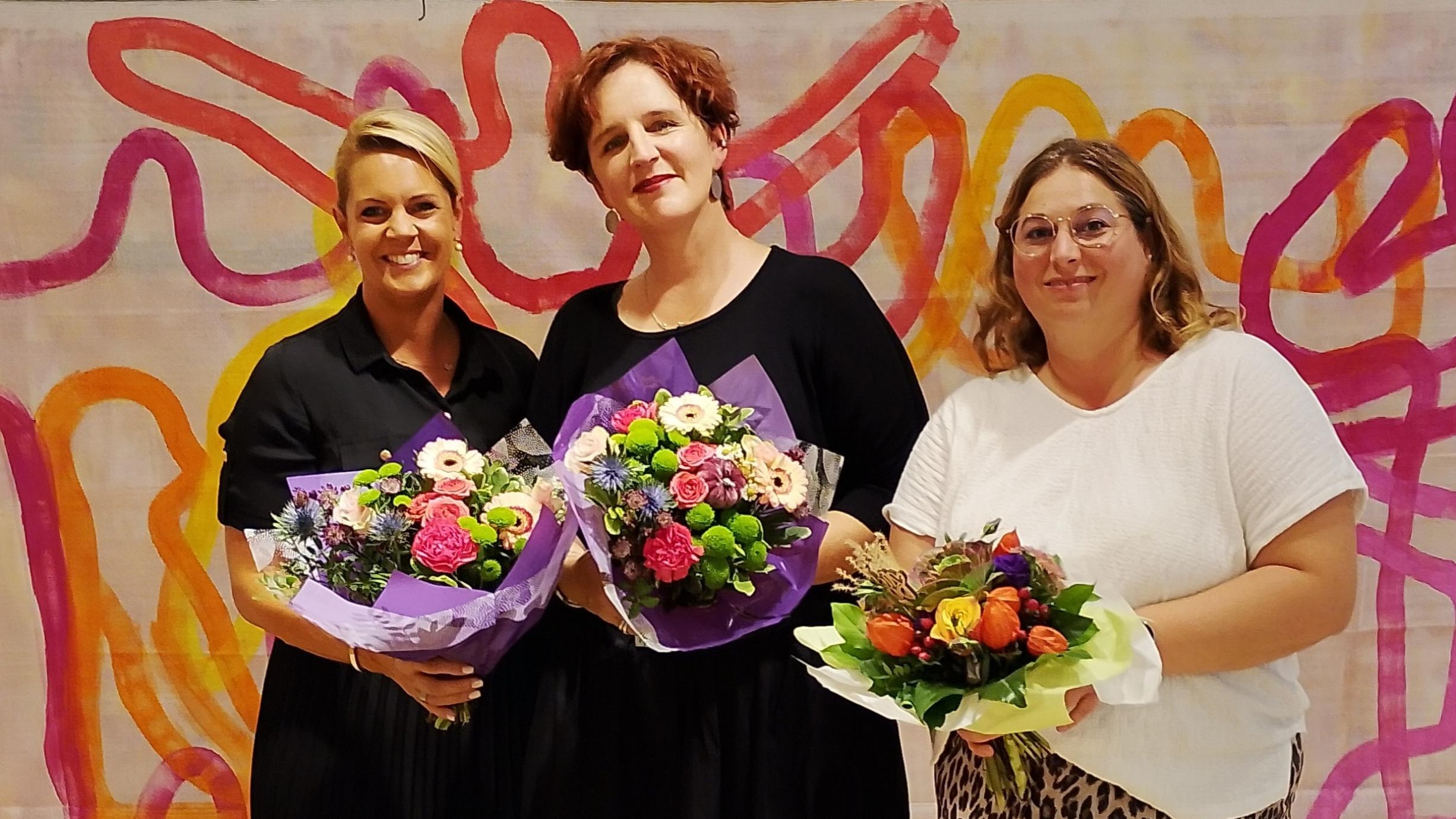 Anna Greiner, Elisabeth Caspar und Theresa Flöthner